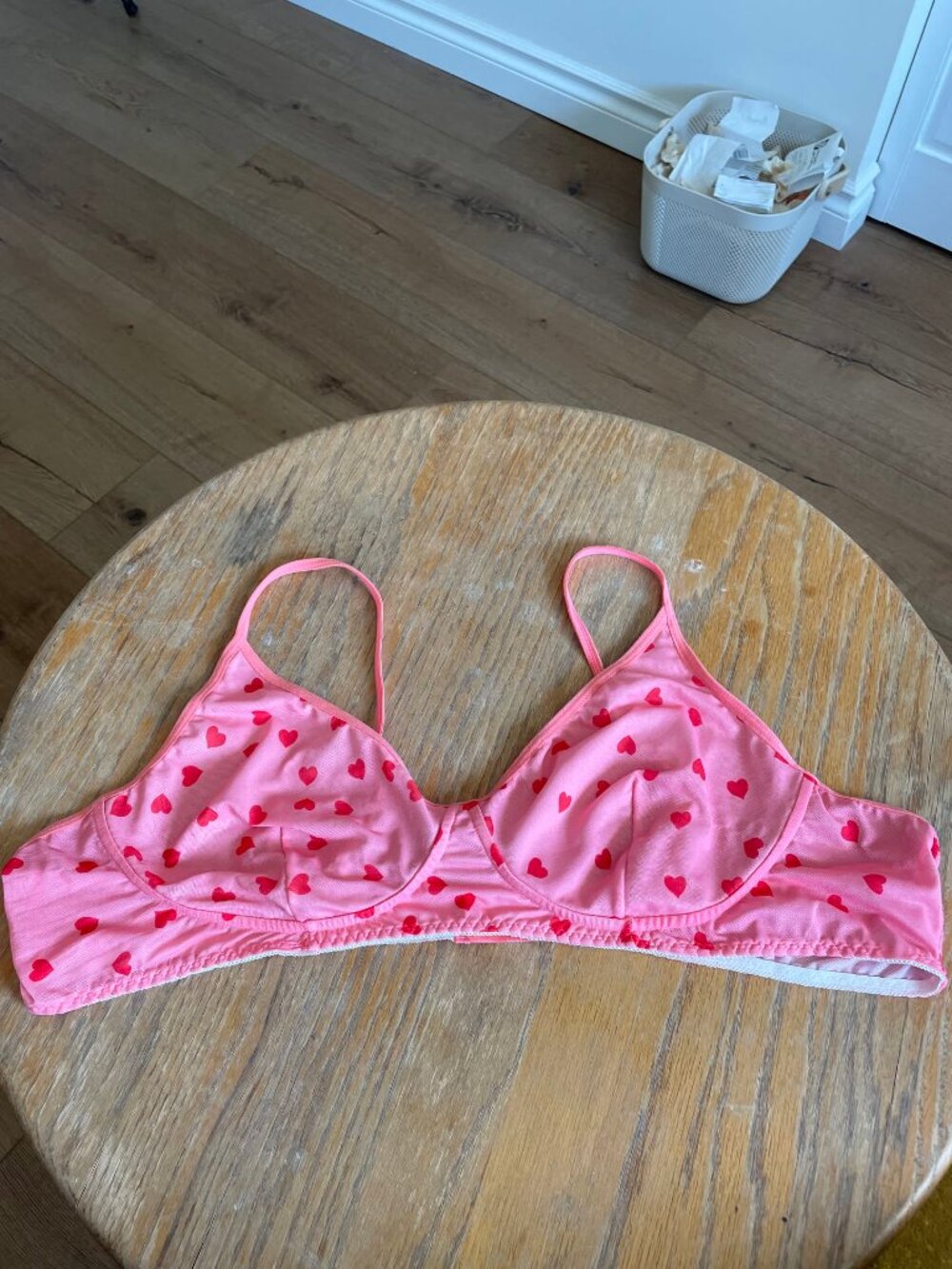 Pink Hearts Coquette Bralette